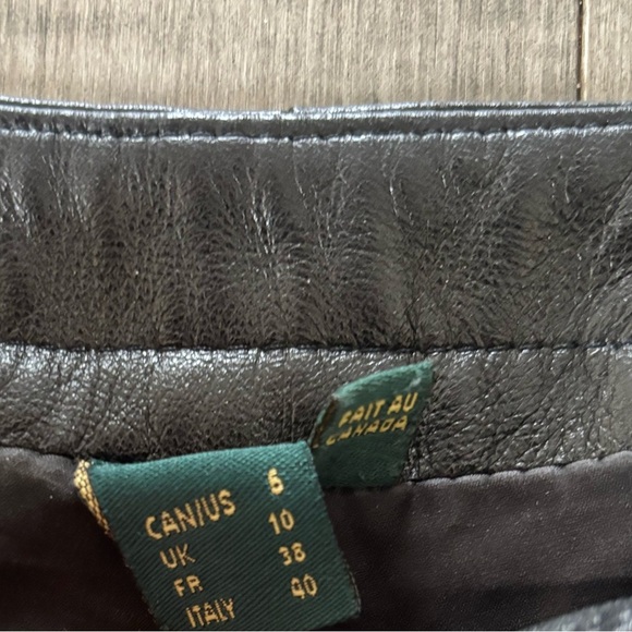 Women's Black  Pants Danier Leather - Picture 4 of 10